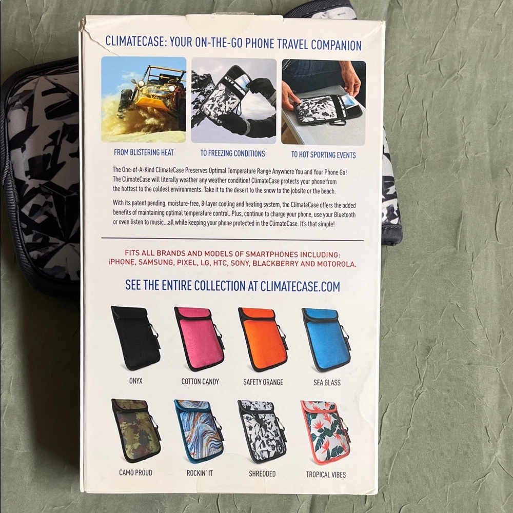 Black and White Phone Carrier. Protection from extreme heat/cold. - Picture 2 of 3